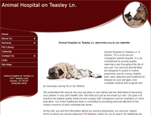 Tablet Screenshot of animalhospitalteasley.com